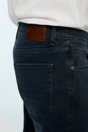Morven Erkek Lacivert Denim 5 Cep Slim Fit Jean Kot Pantolon