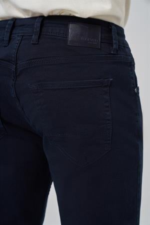 Morven Erkek Lacivert Denim 5 Cep Slim Fit Jean Kot Pantolon