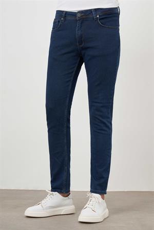 Morven Erkek Lacivert Denim 5 Cep Slim Fit Jean Kot Pantolon