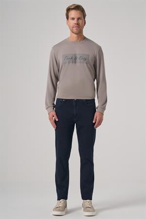 Morven Erkek Lacivert Denim 5 Cep Slim Fit Jean Kot Pantolon