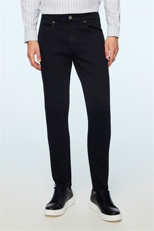 Morven Erkek Lacivert Denim 5 Cep Slim Fit Jean Kot Pantolon