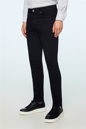 Morven Erkek Lacivert Denim 5 Cep Slim Fit Jean Kot Pantolon