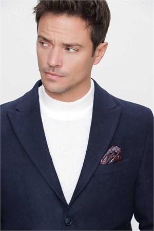 Morven Erkek Lacivert Dynamic Fit Rahat Kesim Kaban