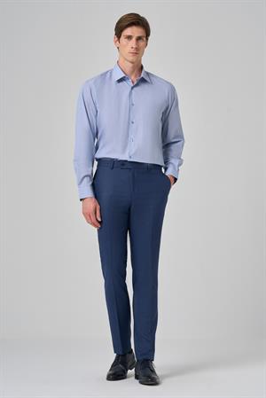 Morven Erkek Lacivert Klasik Slim Fit Dar Kesim Pantolon