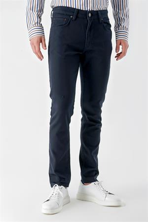 Morven Erkek Lacivert Mevsimlik Pamuk 5 Cep Slim Fit Jean Pantolon