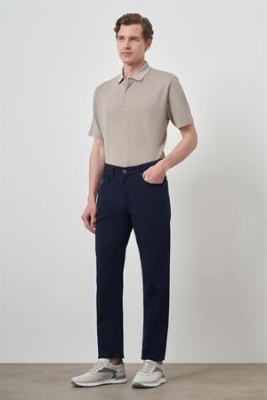 Morven Erkek Lacivert Pamuk 5 Cep Dynamic Fit Jean Kot Pantolon