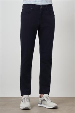 Morven Erkek Lacivert Pamuk 5 Cep Slim Fit Jean Kot Pantolon