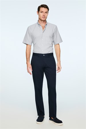 Morven Erkek Lacivert Pamuk Trend Düz Dynamic Fit Chino Pantolon