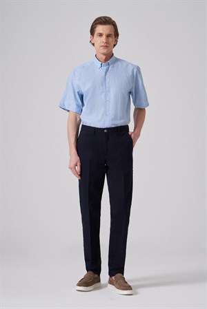 Morven Erkek Lacivert Pamuk Trend Dynamic Fit Chino Pantolon