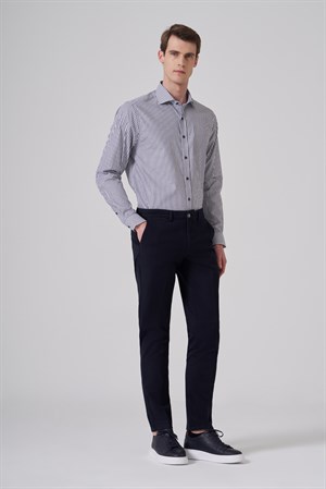 Morven Erkek Lacivert Pamuk Trend Dynamic Fit Chino Pantolon