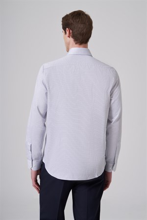 Morven Erkek Lacivert Pamuk Trend Dynamic Fit İtalyan Yaka Gömlek