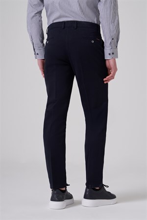 Morven Erkek Lacivert Pamuk Trend Dynamic Fit Chino Pantolon