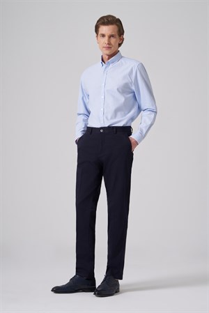 Morven Erkek Lacivert Pamuk Trend Dynamic Fit Chino Pantolon