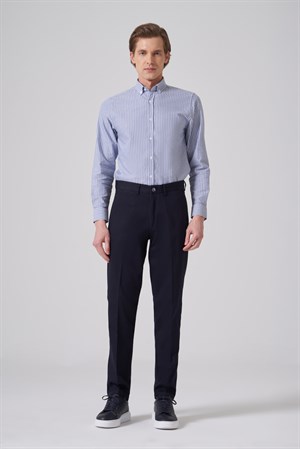 Morven Erkek Lacivert Pamuk Trend Dynamic Fit Chino Pantolon
