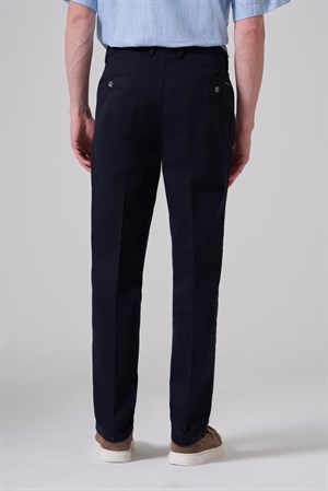 Morven Erkek Lacivert Pamuk Trend Dynamic Fit Chino Pantolon