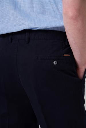Morven Erkek Lacivert Pamuk Trend Dynamic Fit Chino Pantolon