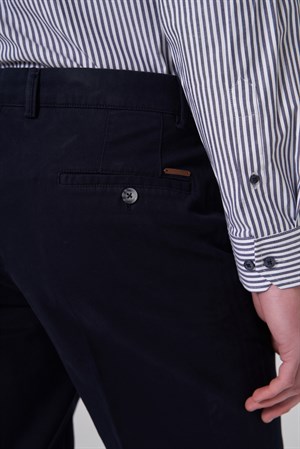 Morven Erkek Lacivert Pamuk Trend Dynamic Fit Chino Pantolon