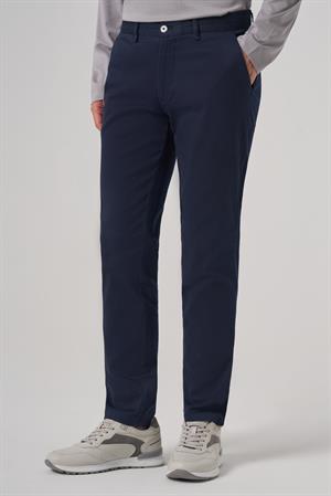 Morven Erkek Lacivert Pamuk Trend Slim Fit Chino Pantolon