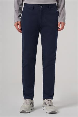 Morven Erkek Lacivert Pamuk Trend Slim Fit Chino Pantolon