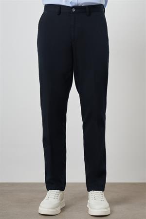 Morven Erkek Lacivert Pamuk Yan Cep Dynamic Fit Chino Pantolon