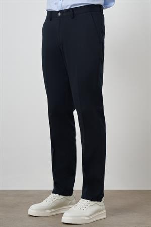 Morven Erkek Lacivert Pamuk Yan Cep Dynamic Fit Chino Pantolon