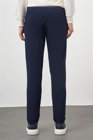 Morven Erkek Lacivert Pamuk Yan Cep Slim Fit Chino Pantolon