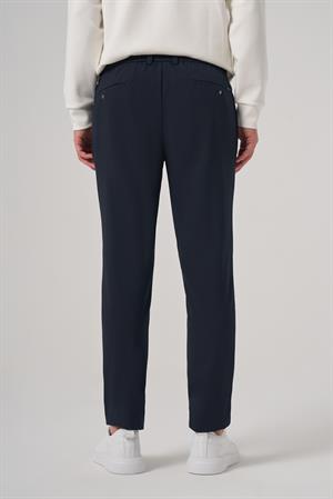 Morven Erkek Lacivert Poliviskon Trend İpli Jogger Slim Fit Spor Pantolon