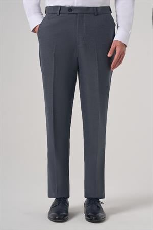 Morven Erkek Lacivert Poliviskon Trend Desenli Dynamic Fit Pantolon