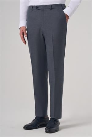 Morven Erkek Lacivert Poliviskon Trend Desenli Dynamic Fit Pantolon