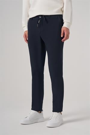 Morven Erkek Lacivert Poliviskon Trend İpli Jogger Slim Fit Spor Pantolon