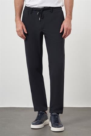 Morven Erkek Lacivert Poliviskon Trend İpli Jogger Slim Fit Spor Pantolon