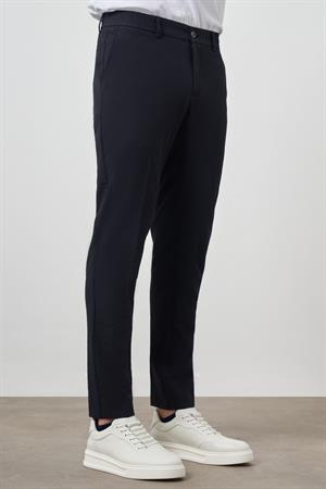 Morven Erkek Lacivert Polyester Lastikli Trend Slim Fit Pantolon