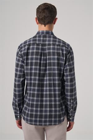 Morven Erkek Lacivert Regular Fit Oduncu Gömlek