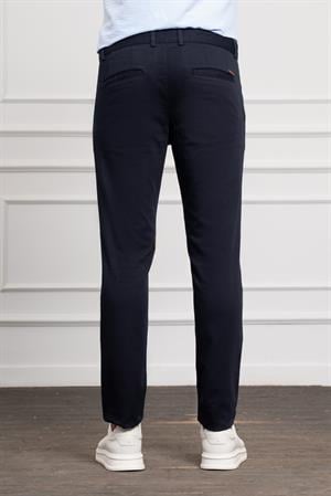 Morven Erkek Lacivert Slim Fit Dar Kesim Chino Pantolon