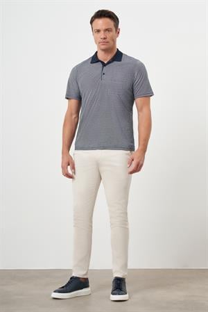 Morven Erkek Lacivert Trend Cepli Polo Yaka T-Shirt