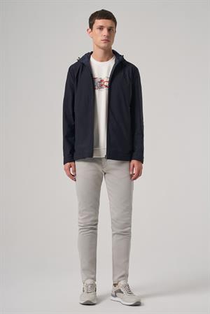 Morven Erkek Lacivert Trend Çift Taraflı Kapüşonlu Mont