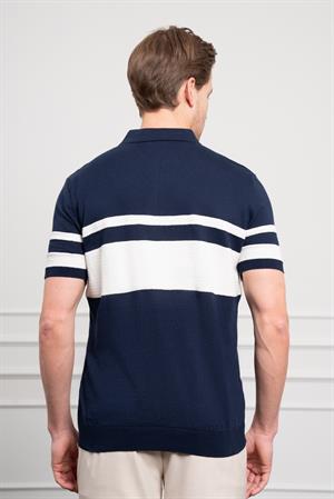 Morven Erkek Lacivert Trend Dynamic Fit Rahat Kesim Polo Yaka T-Shirt