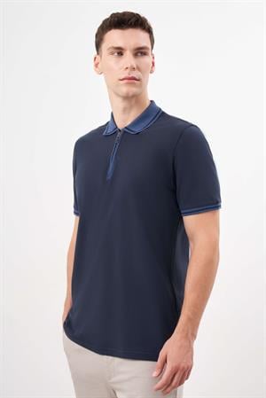 Morven Erkek Lacivert Trend Polo Yaka Dynamic Fit T-Shirt