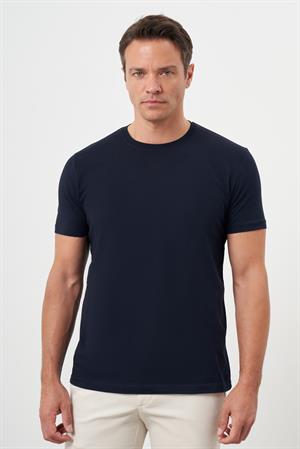 Morven Erkek Lacivert Trend Polo Yaka Cepli Classic Regular Fit T-Shirt