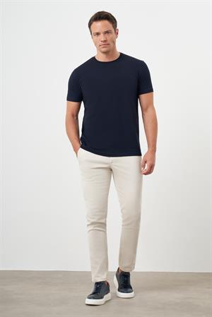 Morven Erkek Lacivert Trend Polo Yaka Cepli Classic Regular Fit T-Shirt