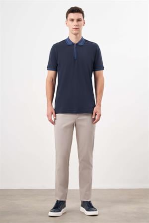 Morven Erkek Lacivert Trend Polo Yaka Dynamic Fit T-Shirt