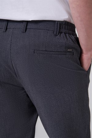 Morven Erkek Lacivert Trend Slim fit Lastikli Pantolon