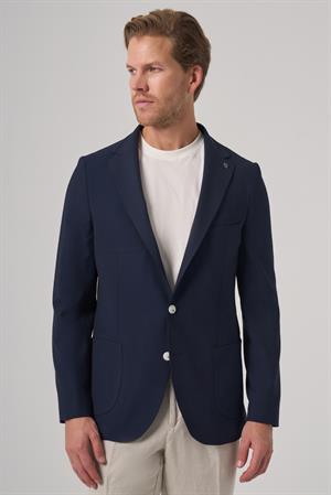 Morven Erkek Lacivert Trend Slim Fit Mono Yaka Ceket