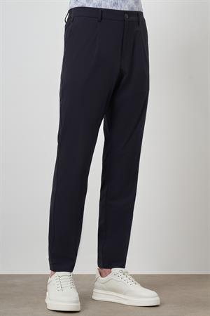 Morven Erkek Lacivert Trend Slim Fit Tam Lastik Pantolon
