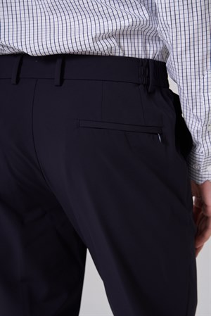 Morven Erkek Lacivert Trend Yandan Lastikli Slim Fit Pantolon