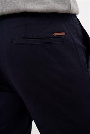 Morven Erkek Lacivert Yazlık Pamuk Yan Cep Slim Fit Chino Pantolon