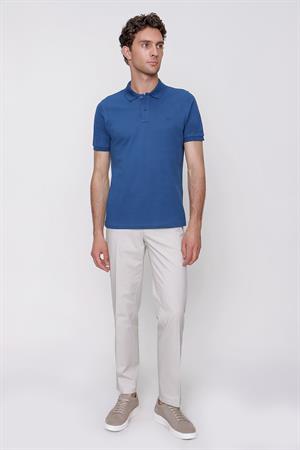 Morven Erkek Marine Basic Polo Yaka Dynamic Fit T-Shirt