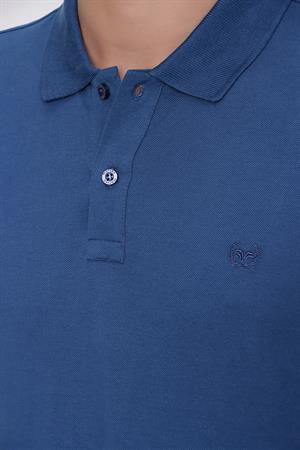 Morven Erkek Marine Basic Polo Yaka Dynamic Fit T-Shirt