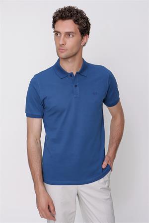 Morven Erkek Marine Basic Polo Yaka Dynamic Fit T-Shirt