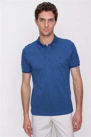 Morven Erkek Marine Basic Polo Yaka Dynamic Fit T-Shirt